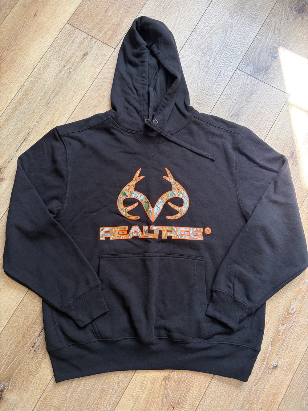 Real Tree Realtree Camo Hoodie Men Large Black Hunting Gorp